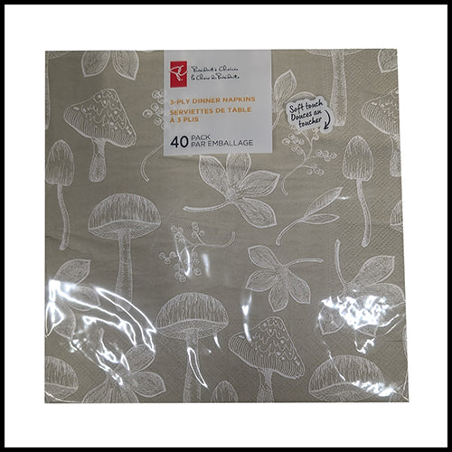 President's Choice Green Mushroom Napkin 40pk