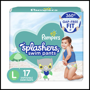 Pampers Splashers Swim Diapers Size Large 17pk