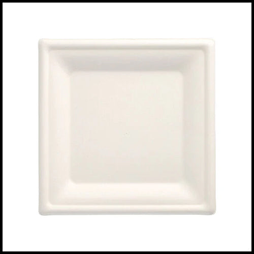 Papstar White Square Paper Plates 20x20cm 12pk