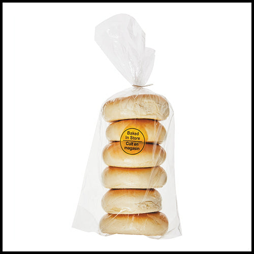 BakedInStore Bagels Plain 6pk