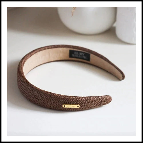 Ruby Willow Oceana Woven Headband Brown