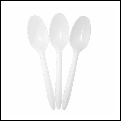 Value+ White Plastic Tea Spoon 20ct