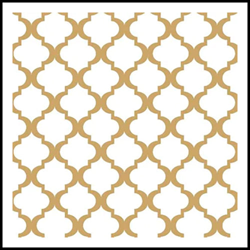 Small Moroccan Gold Square Paper 5pk