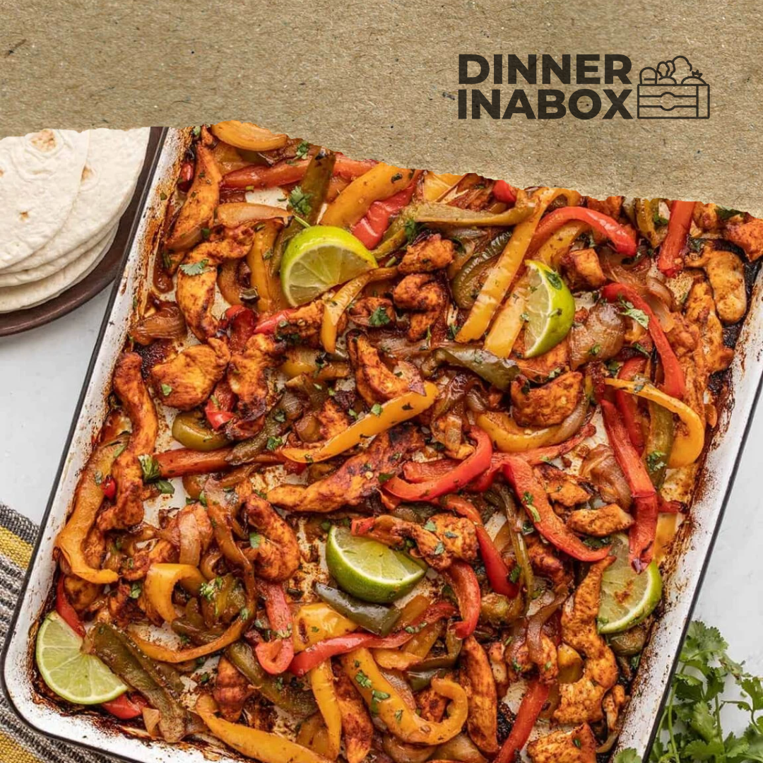 Sheet Pan Chicken Fajitas In A Box - Large (8 Servings)