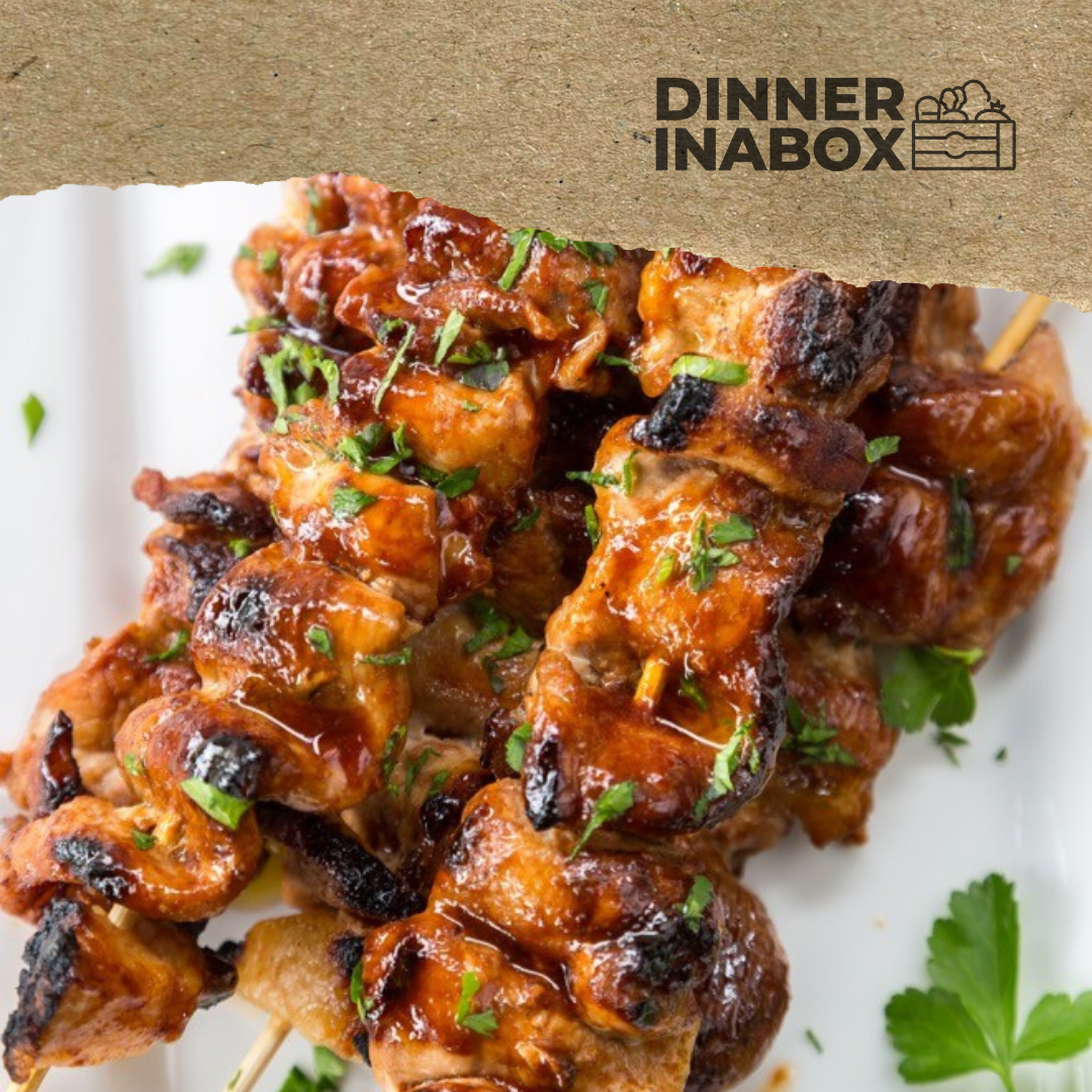 BBQ Pork Kabobs In A Box - Large (4-6 Servings)