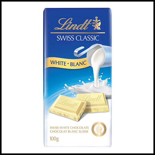 Lindt Swiss Classic White Chocolate Bar 100g