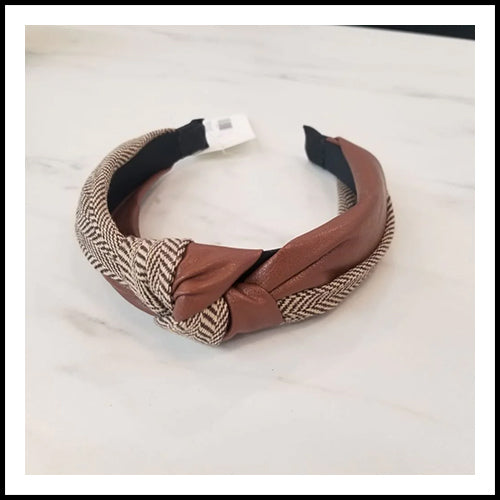 Brown Knot Headband