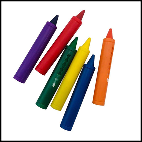 6pcs coloured Bath crayons