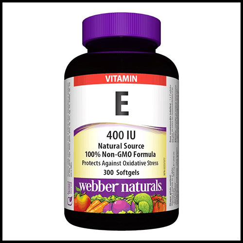 (COSTCO BULK) Webber Naturals Vitamin E 400 IU 300 Softgels