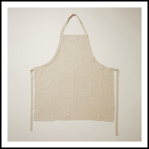 Oui Linen Apron Flax O/S