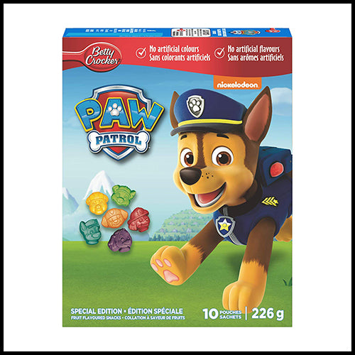 Betty Crocker Paw Patrol Fruit Flavored Snacks x10ct