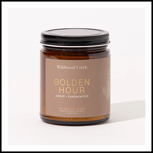 Wildwood Creek Golden Hour Amber + Sandalwood Candle 4oz