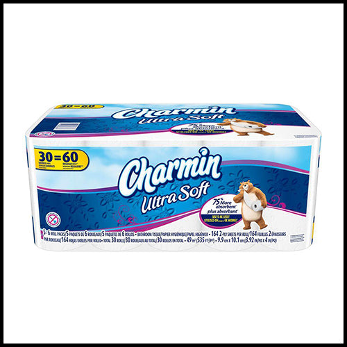 (COSTCO BULK) Charmin Ultra Soft Toilet Paper 30 rolls