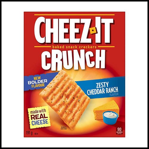 Cheez-It Crunch Zesty Cheddar Ranch Crackers 191g