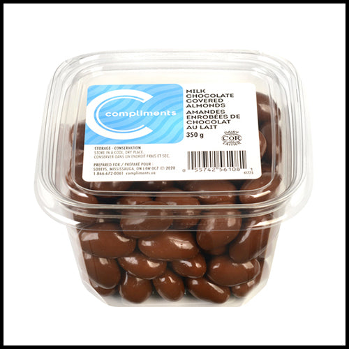 Compliments Milk Chocolate Covered Almonds 350g