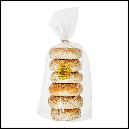 BakedInStore Bagels Everything 6pk