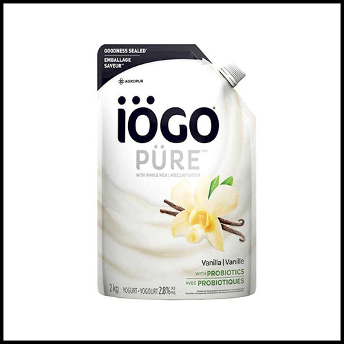 (COSTCO BULK) Iogo Pure Vanilla Yogurt 2kg