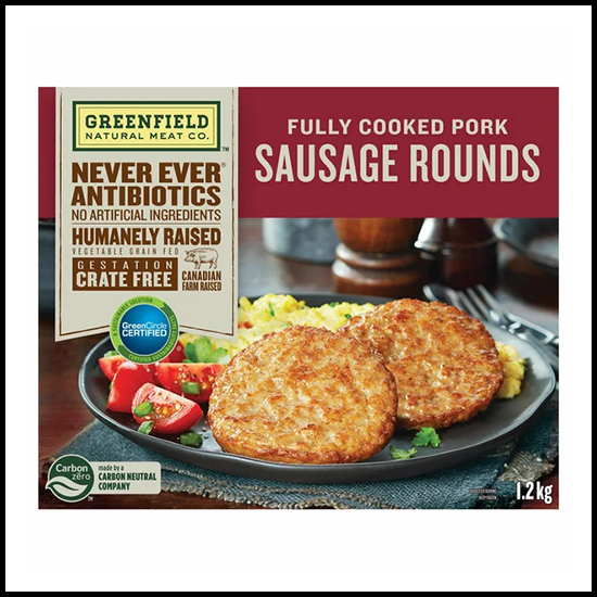 Greenfield Fully Cooked Pork Sausage Rounds 1.5kg