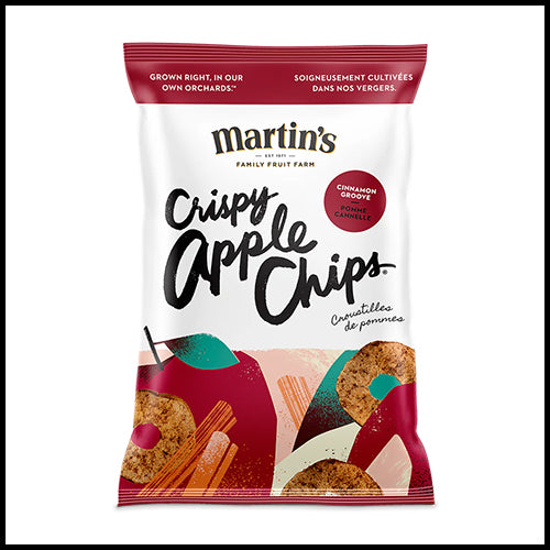 (COSTCO BULK) Martin's Crispy Apple Chips Cinnamon Groove 300g