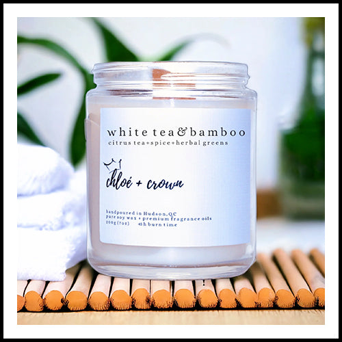 White Tea & Bamboo 8oz Candle