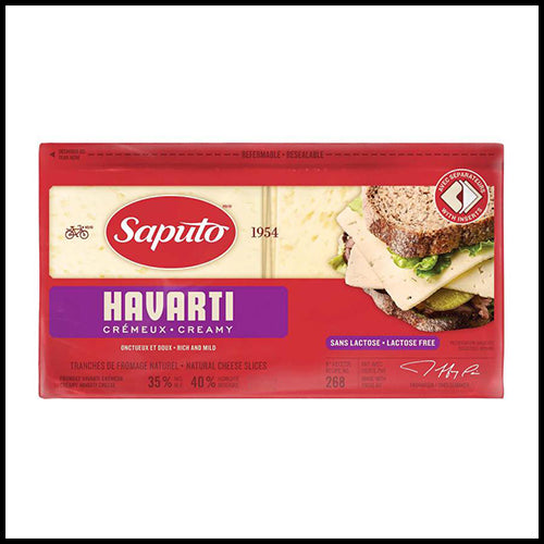 (COSTCO BULK) Saputo Creamy Havarti Sliced Cheese 750g