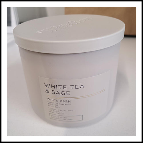 White Barn White Tea & Sage Single Wick Candle