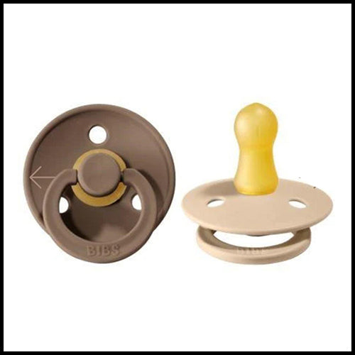 BIBS Pacifier Original 2pk 18mth+ Dark Oak/Vanilla