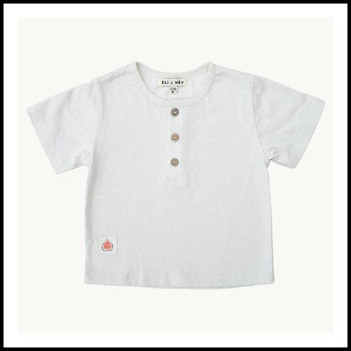 Eli&Nev Boys Cream T-Shirt Fig Detail 18-24mth