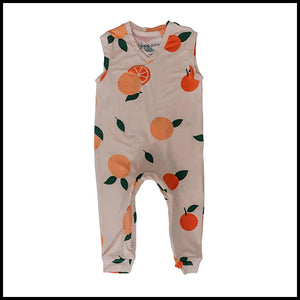 Peelin Happy  Bamboo  Footless romper withmatching Bib  12-18mths