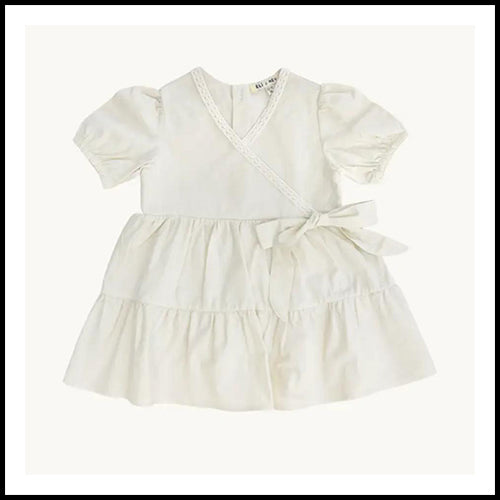 Eli&Nev Girl Beige Dress Lace Detail 4-5 years