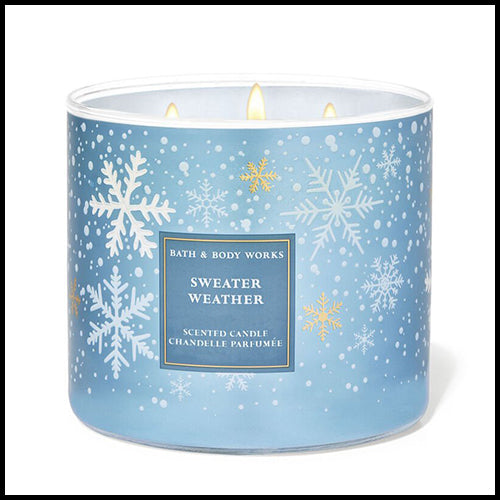 Bath & Body Works Sweater Weather 3 Wick Candle