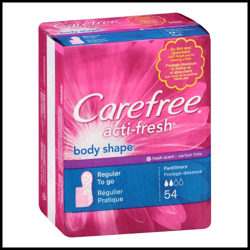 Carefree Acti-Fresh Thin To Go Panty Liners 60pk