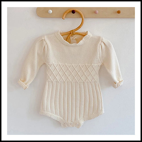 Baby Cream Romper Knit 3 month size