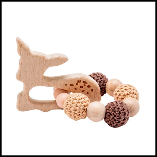 Wood Deer Teether