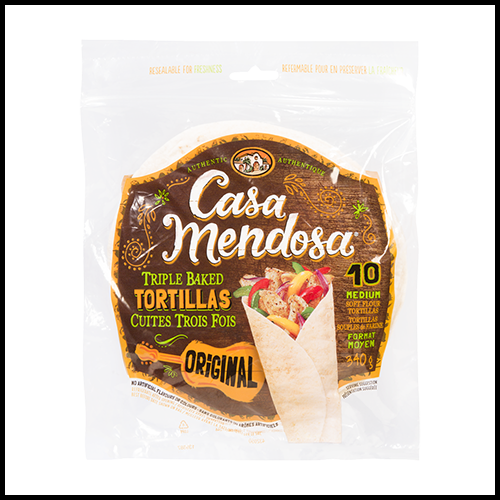 Casa Mendosa Tortilla Wraps Medium 7" Original 10ct