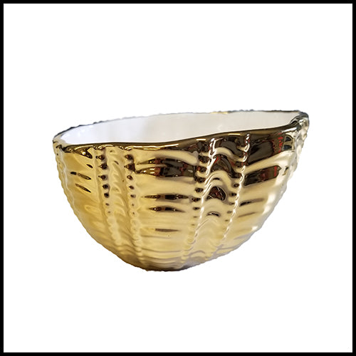 Gold Ripple Bowl 4"