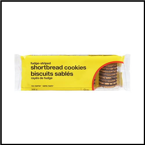 No Name Fudge Striped Shortbread Cookies 368g