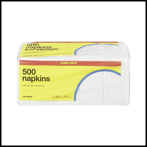 No Name Club Pack Napkins 500pk