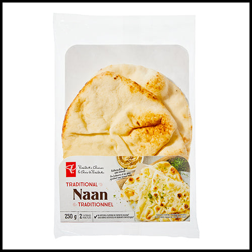 Presidents Choice Naan Bread Traditional 2pk