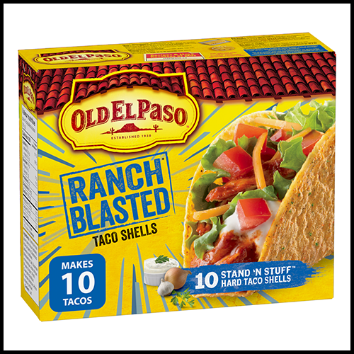 Old El Paso Hard Taco Shells Ranch Blasted 10pk