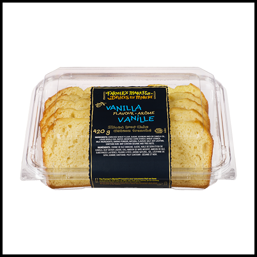 Farmers Market Loaf Cake Sliced Vanilla 8pk