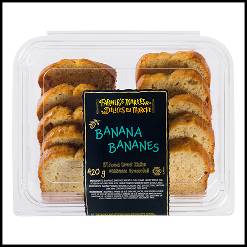 Farmers Market Loaf Cake Sliced Banana 8pk