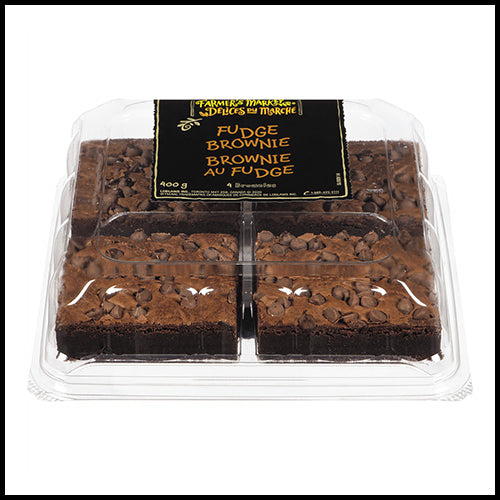 Farmers Market Squares Fudge Brownie 4pk