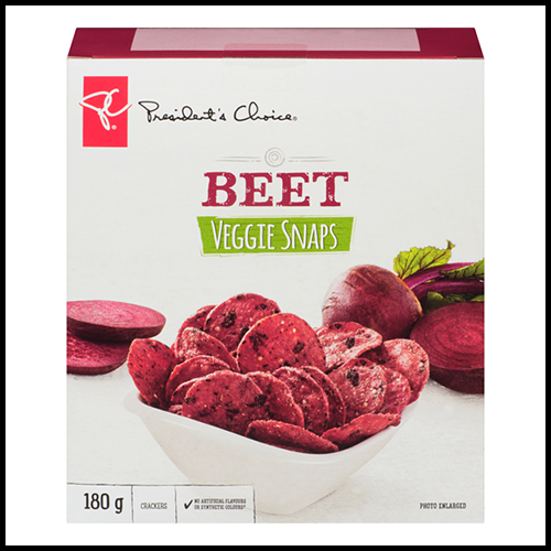 President's Choice Beet Veggie Snaps 180g