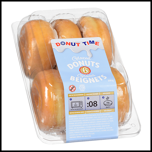 Donut Time Donuts Glazed 6pk