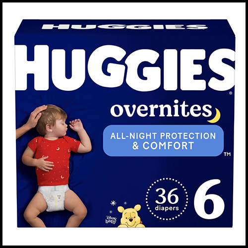 Huggies Size 6 Overnites Nighttime Diapers 36ct