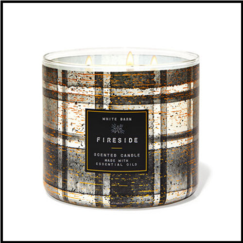 White Barn 3 Wick Candle Fireside