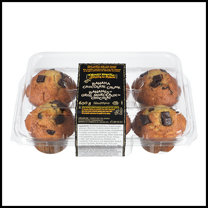 Farmers Market Muffins Banana Chocolate Chunk 6pk