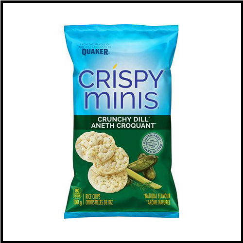 Crispy Minis Crunchy Dill Rice Chips 100g