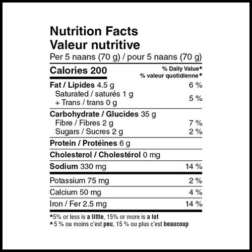 Presidents Choice Naan Dippers 400g